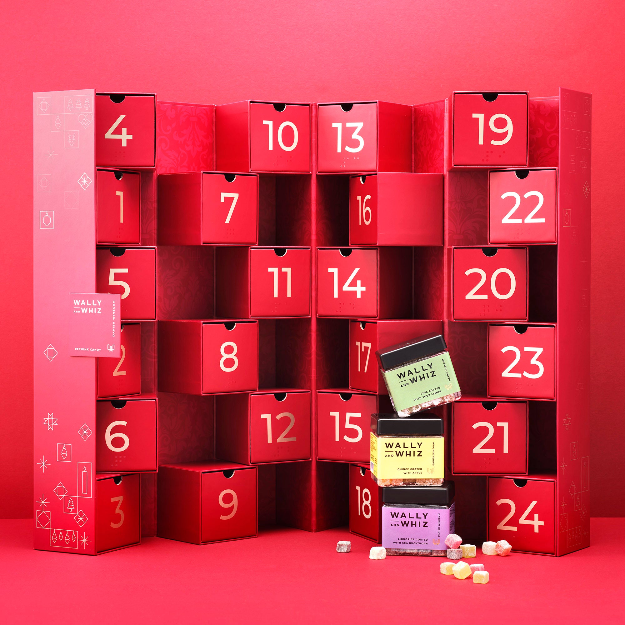 BIG Adventskalender 24 Dosen mit leckerem Fruchtgummi, 3360g