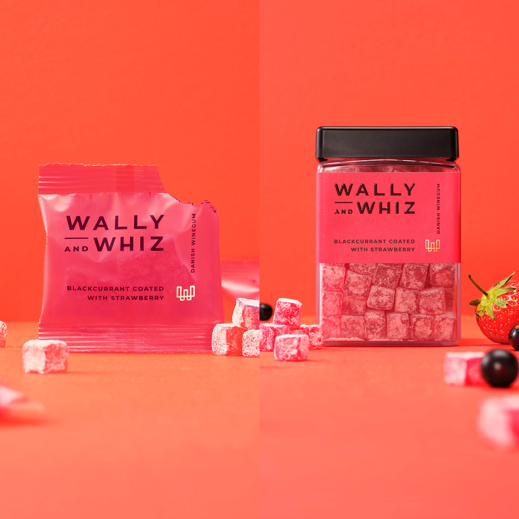 Rotes Party-Paket - 100 Beutelchen + 240g Dose
