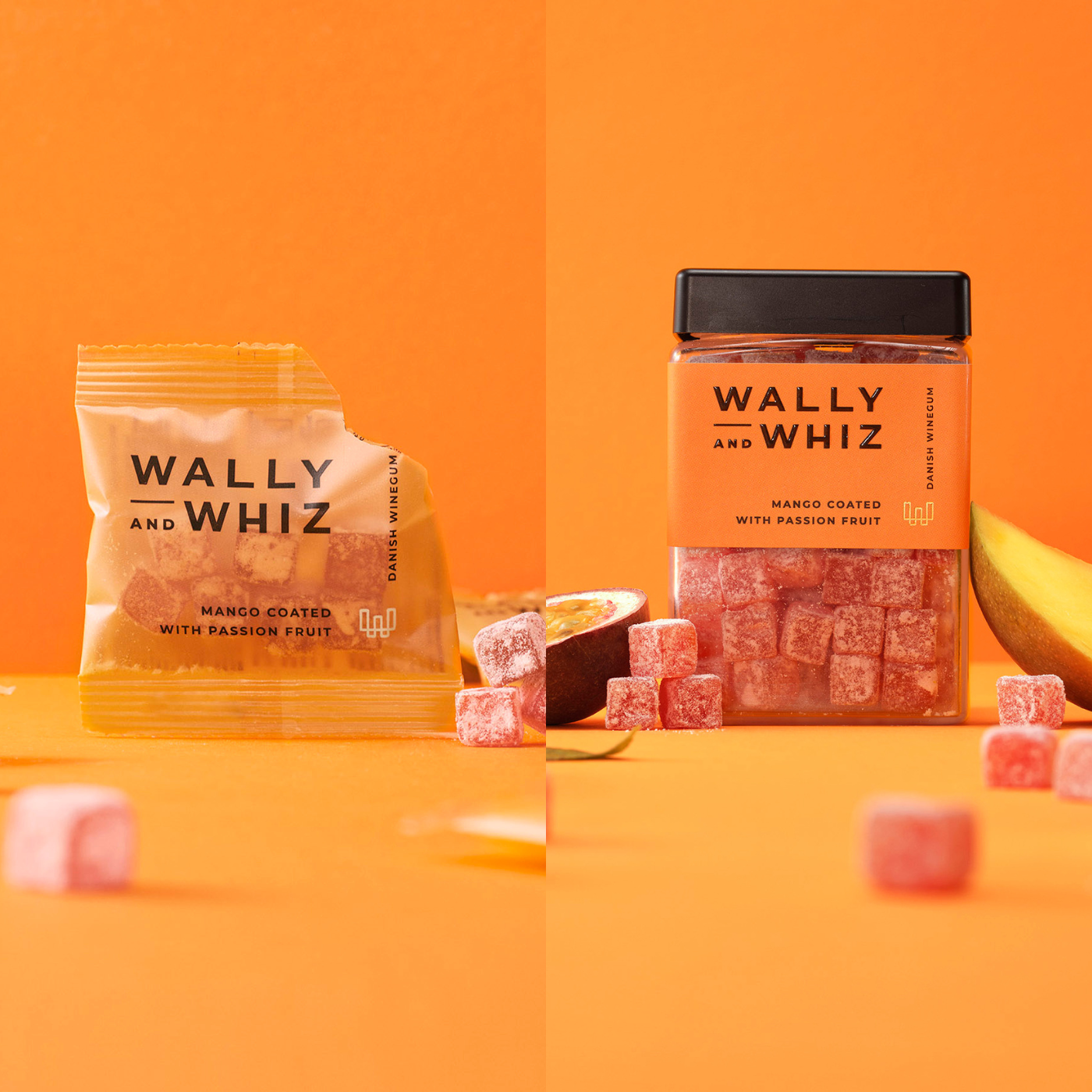 Oranges Party-Paket - 100 Beutelchen + 240g Dose