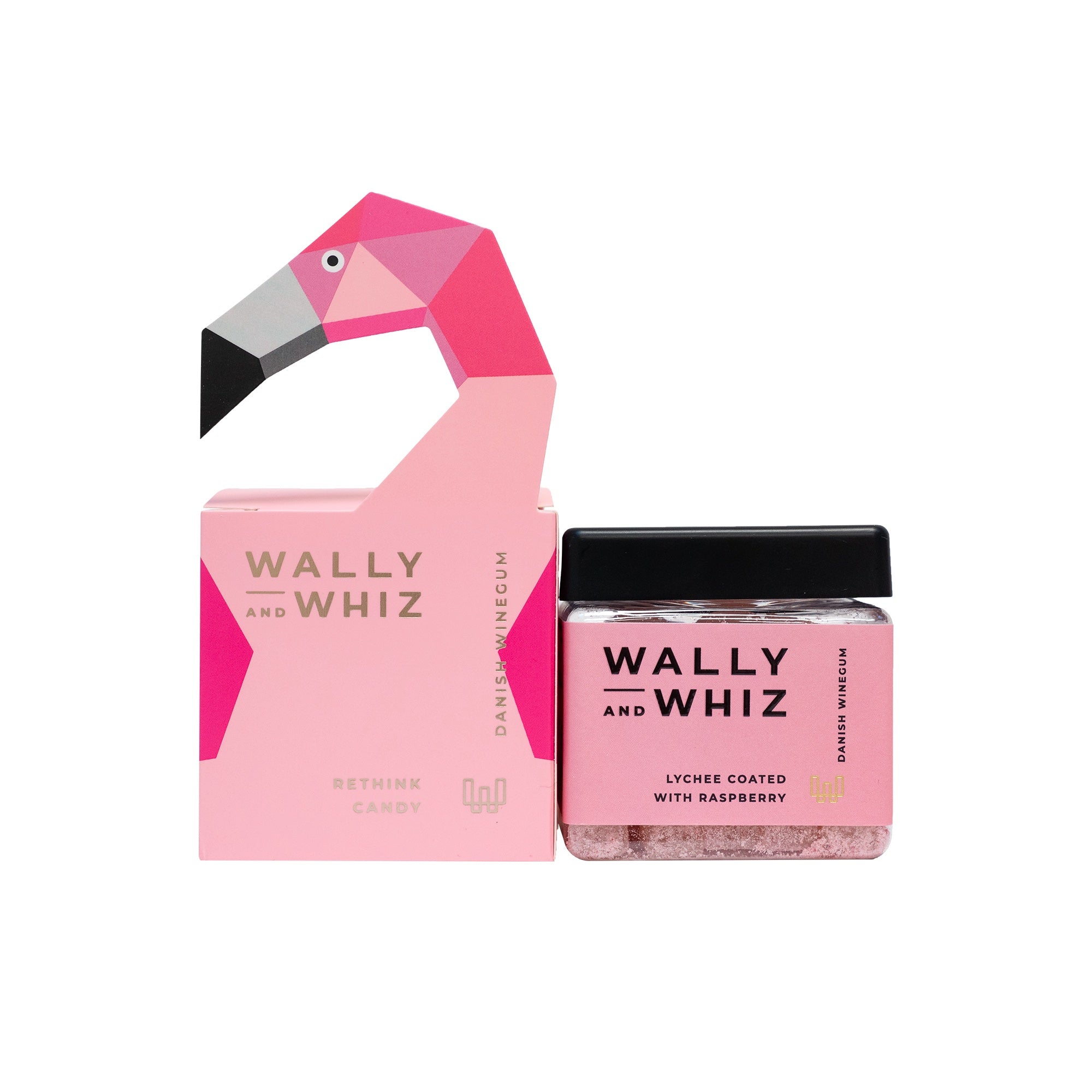 Rosa Flamingo mit Litschi mit Himbeere, 140g